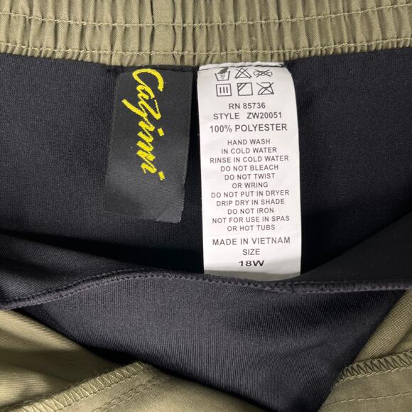 Cazimi Womens Board Shorts Swim 18W Ivy Pockets New - Picture 8 of 13